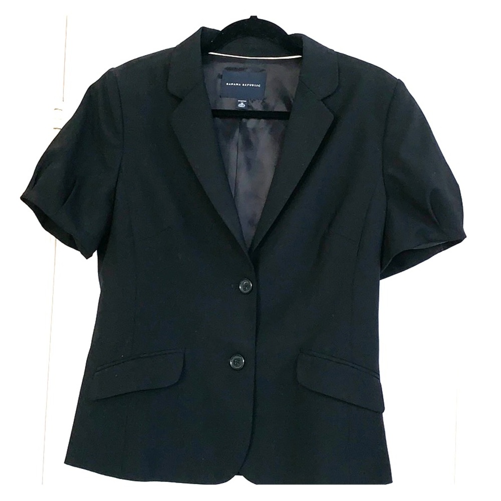 Banana Republic sleeveless blazer Black size 12